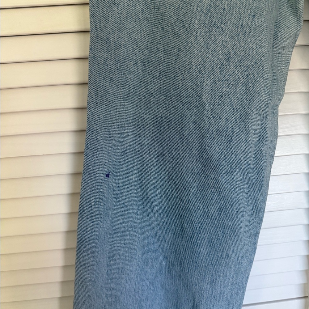 Zara distressed Straight Jeans Wide leg size 4 - Picture 4 of 10